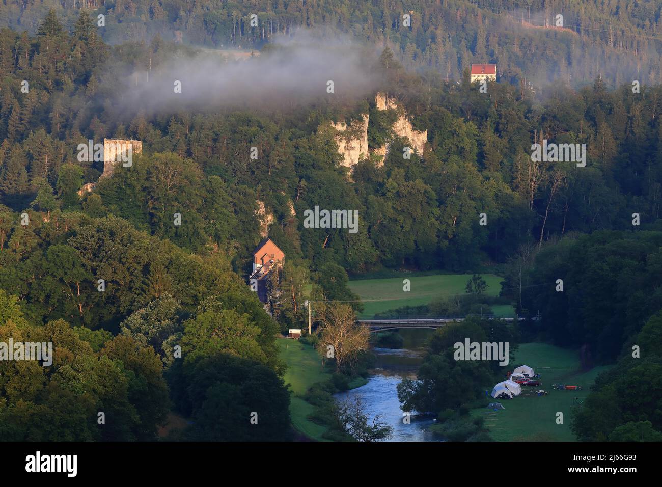 Runie Dietfurt, Donautal, Dietfurt, Naturpark Obere Donau,  Baden-Wuerttemberg, Deutschland Stock Photo - Alamy