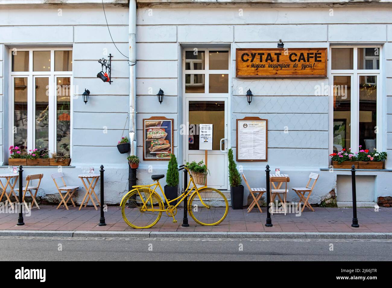 Cytat Cafe, Kazimierz, Krakow, Poland Stock Photo