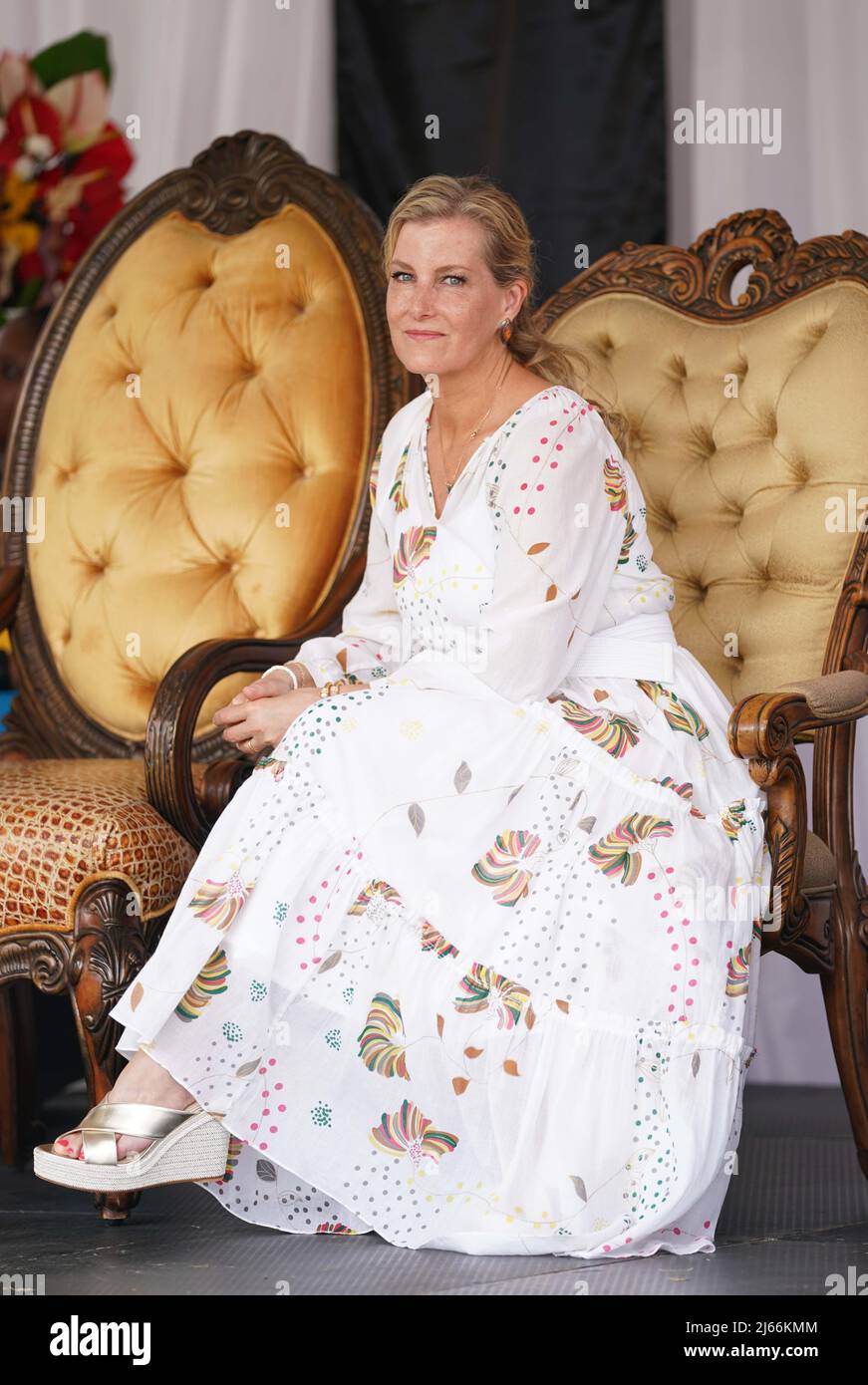 The Countess of Wessex meeting staff and students from a number of St