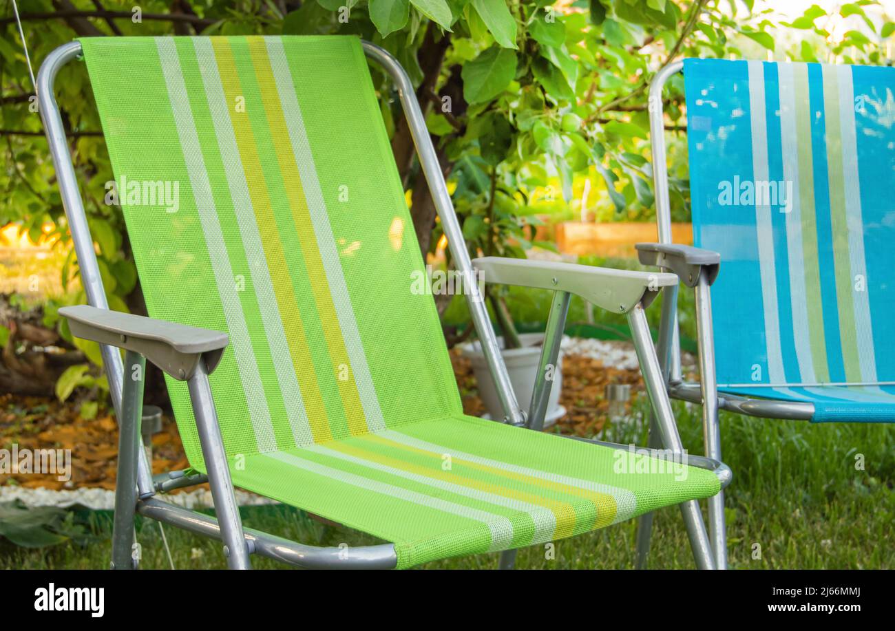 Lawn chair fabric hires stock photography and images Alamy