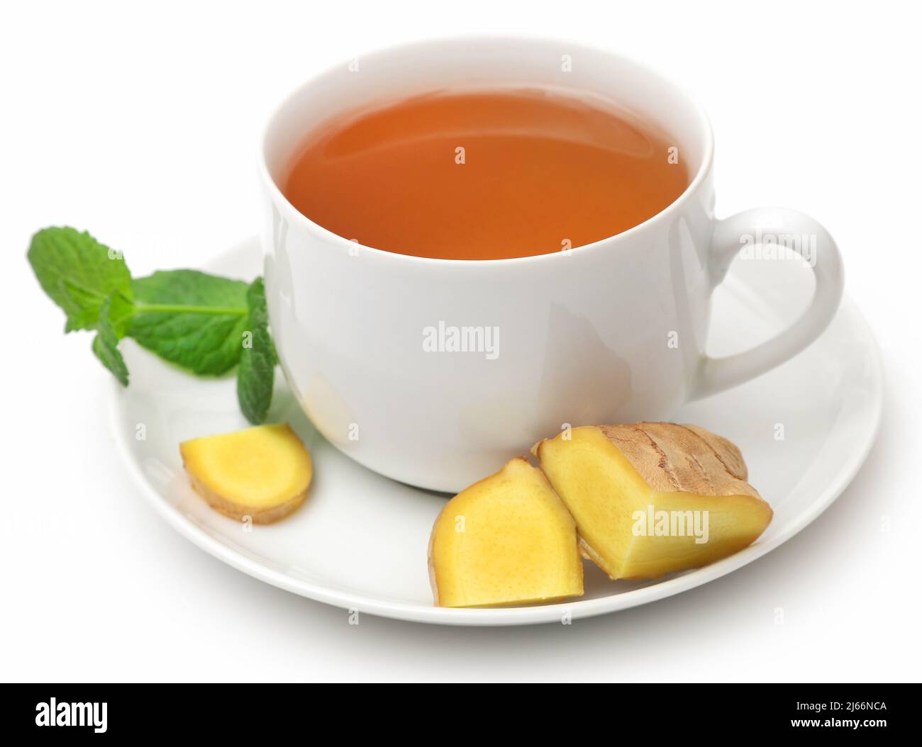 Herbal tea with different herbs and ingredient Stock Photo