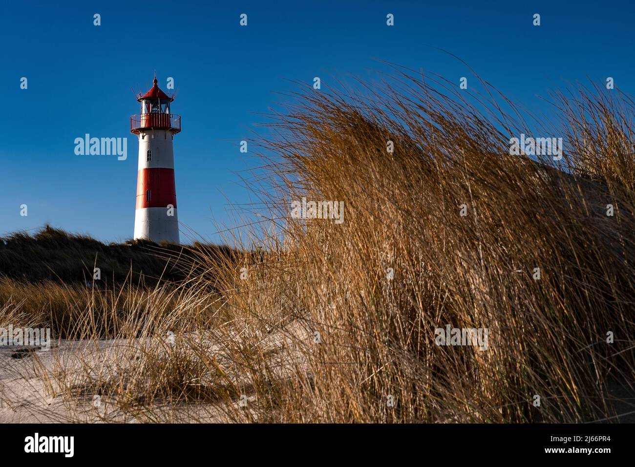 Leuchtturm auf der Insel Sylt, Nordfriesische Inseln (Deutschland) Stock Photo