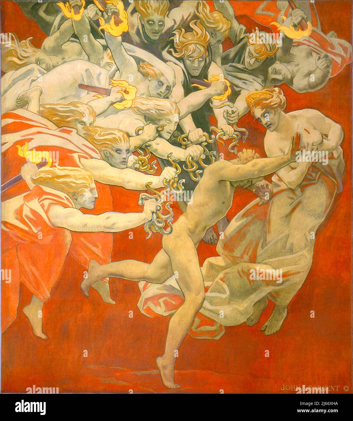 John Singer Sargent - Orestes Pursued by the Furies - 1921 Stock Photo
