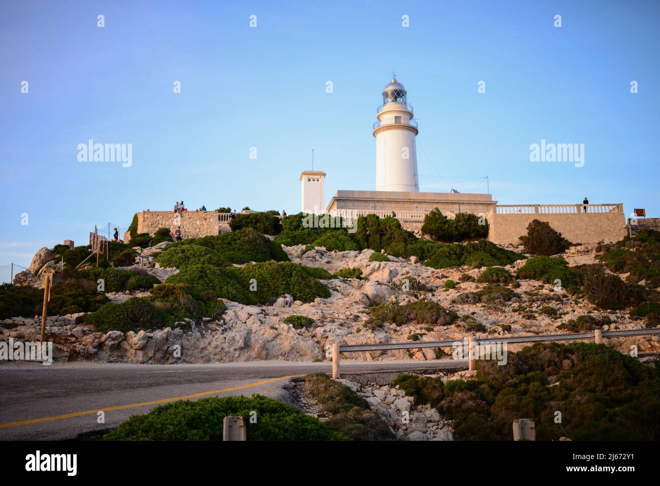 Sunset From Cap De Formentor Lighthouse Mallorca Spain Stock Photo 