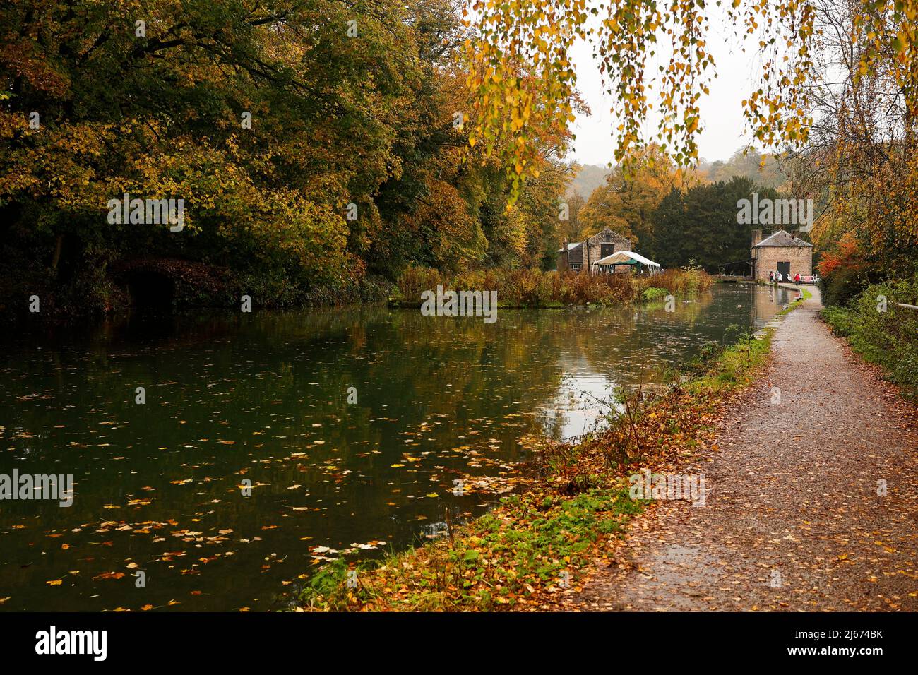 Cromford Canal Derbyshire England Stock Photo