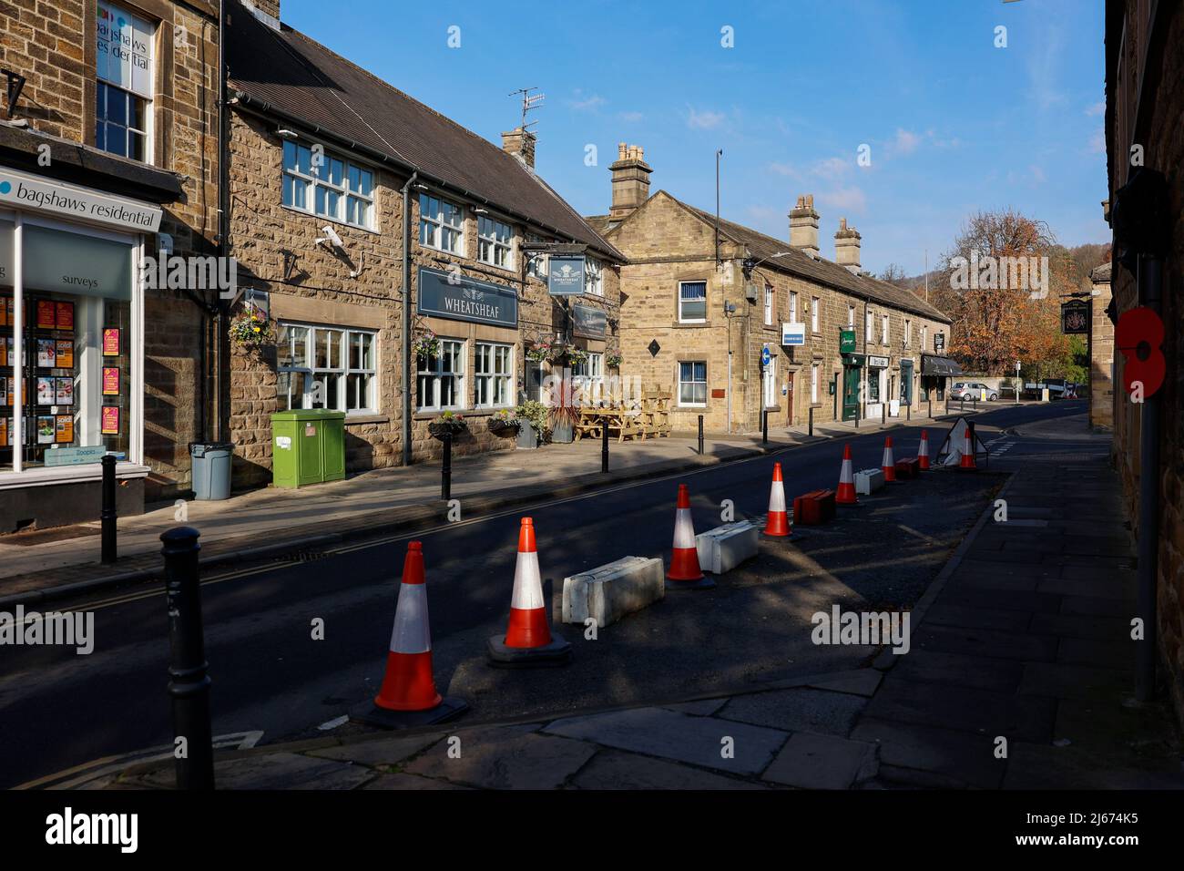 Bakewell Derbyshire during Covid lockdown Stock Photo