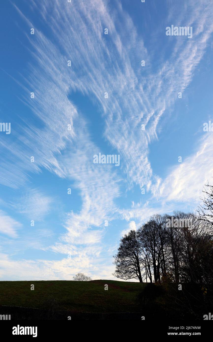 Cloud formation Derbyshire England Stock Photo