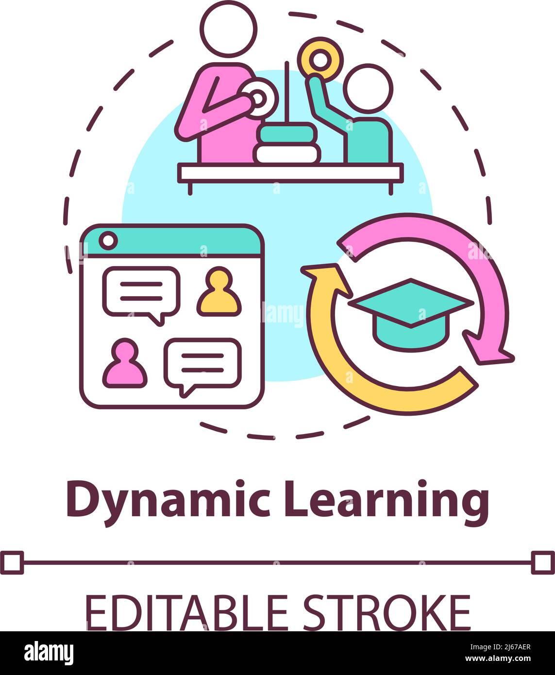 Dynamic collaboration logo hi-res stock photography and images - Alamy