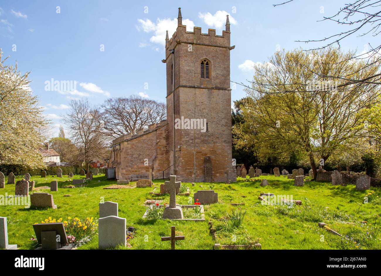 The parish church of St Barbara’s in the Worcestershire village of Ashton under Hill at the foot