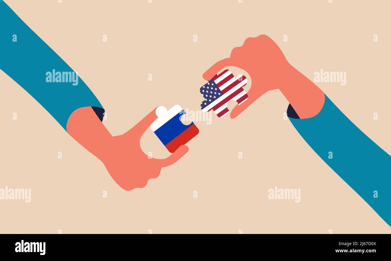 Negotiation trade russia and usa country. Strategy powerful money us or