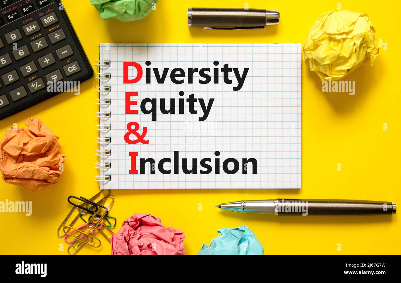 DEI, Diversity equity and inclusion symbol. Concept words DEI diversity ...