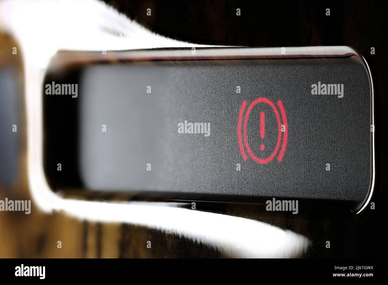 break system warning light in car dashboard Stock Photo Alamy