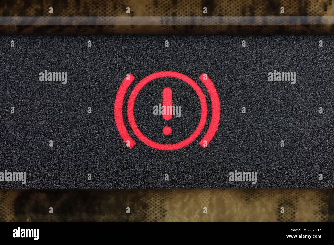 break system warning light in car dashboard Stock Photo Alamy