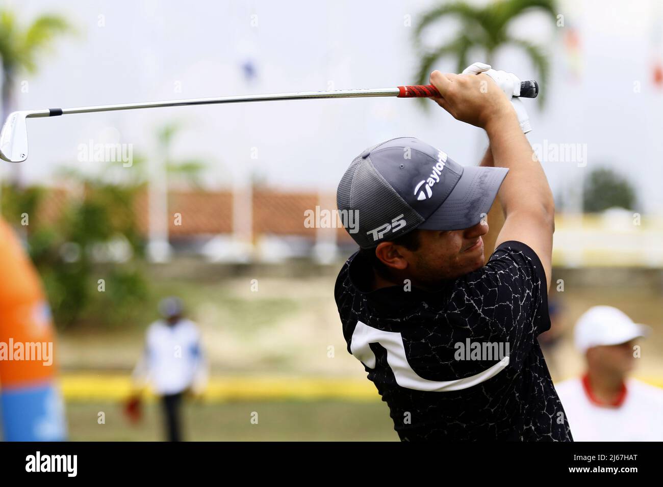 Carabobo, Venezuela. 28th Apr, 2022. April 28, 2022, Valencia, Carabobo, Venezuela: APRIL 28, 2022. XXXVIII Venezuela Open Golf Championship, Toyota Cup, with the participation of professional golfers from Venezuela (residents in the country and abroad), Colombia and Mexico, is held at the facilities of the Guataparo Country Club in the city of Valencia, Carabobo state. Photo: Juan Carlos Hernandez (Credit Image: © Juan Carlos Hernandez/ZUMA Press Wire) Credit: ZUMA Press, Inc./Alamy Live News Stock Photo