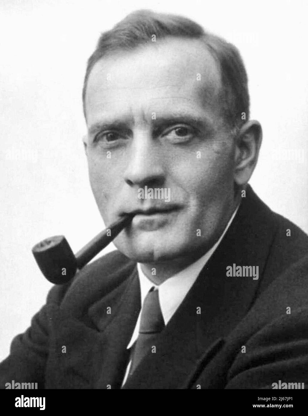 Johan Hagemeyer - photo-portrait of Edwin Powell Hubble. Stock Photo
