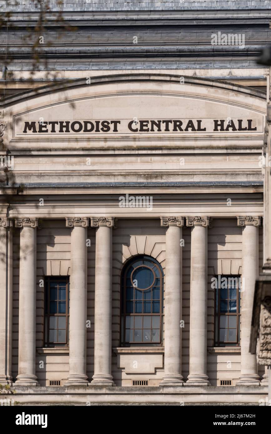 Methodist Central Hall in Westminster, London, UK Stock Photo