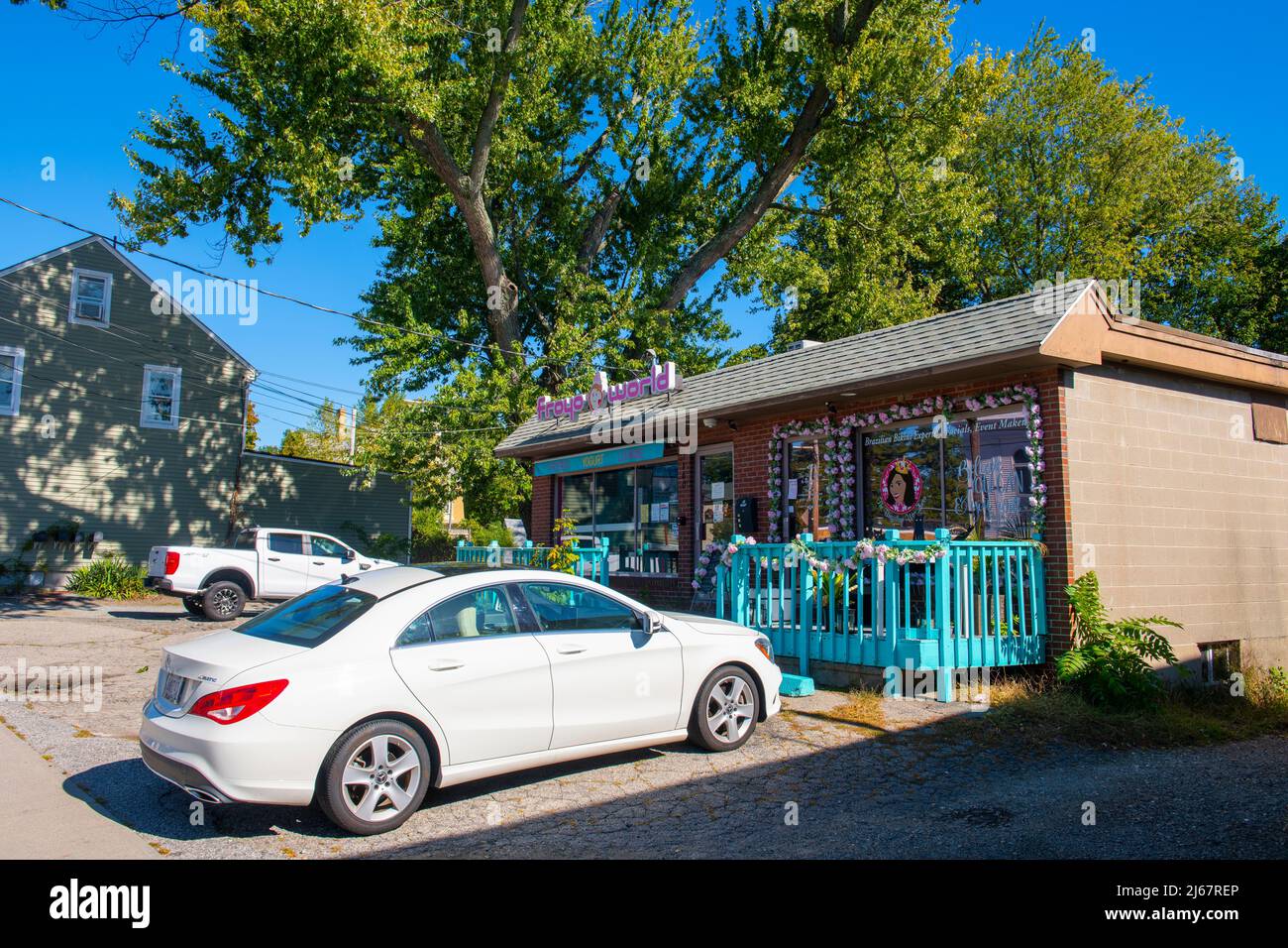 Froyo World in a historic commercial building at 2160 Board Street in