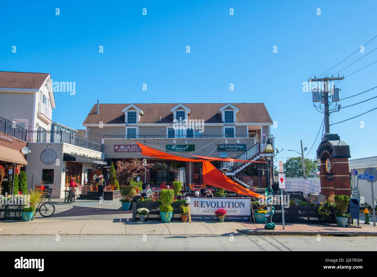 Pawtuxet Village Shoppes in a historic commercial building at 2190