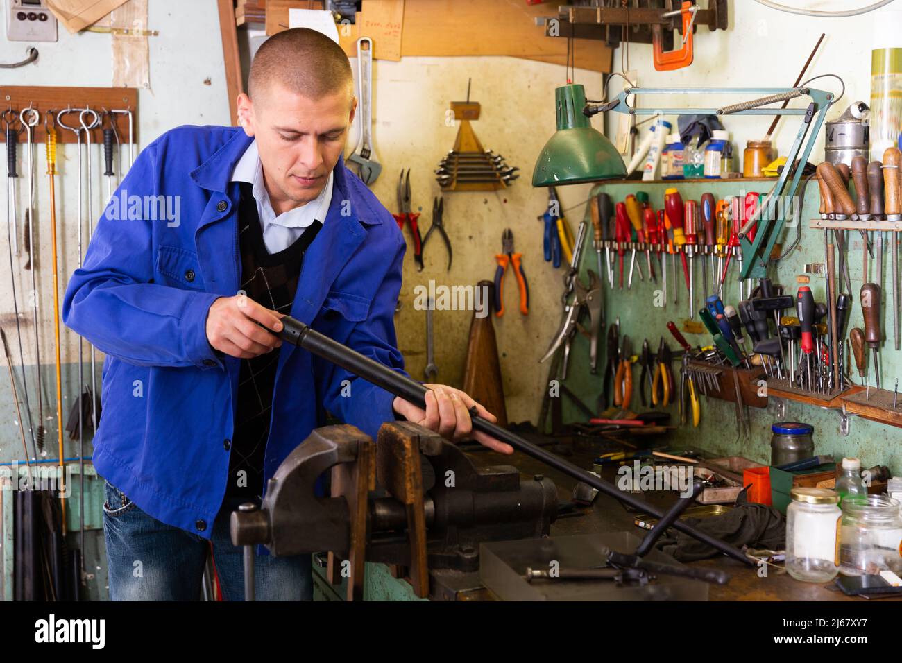 Lubricating man hires stock photography and images Alamy
