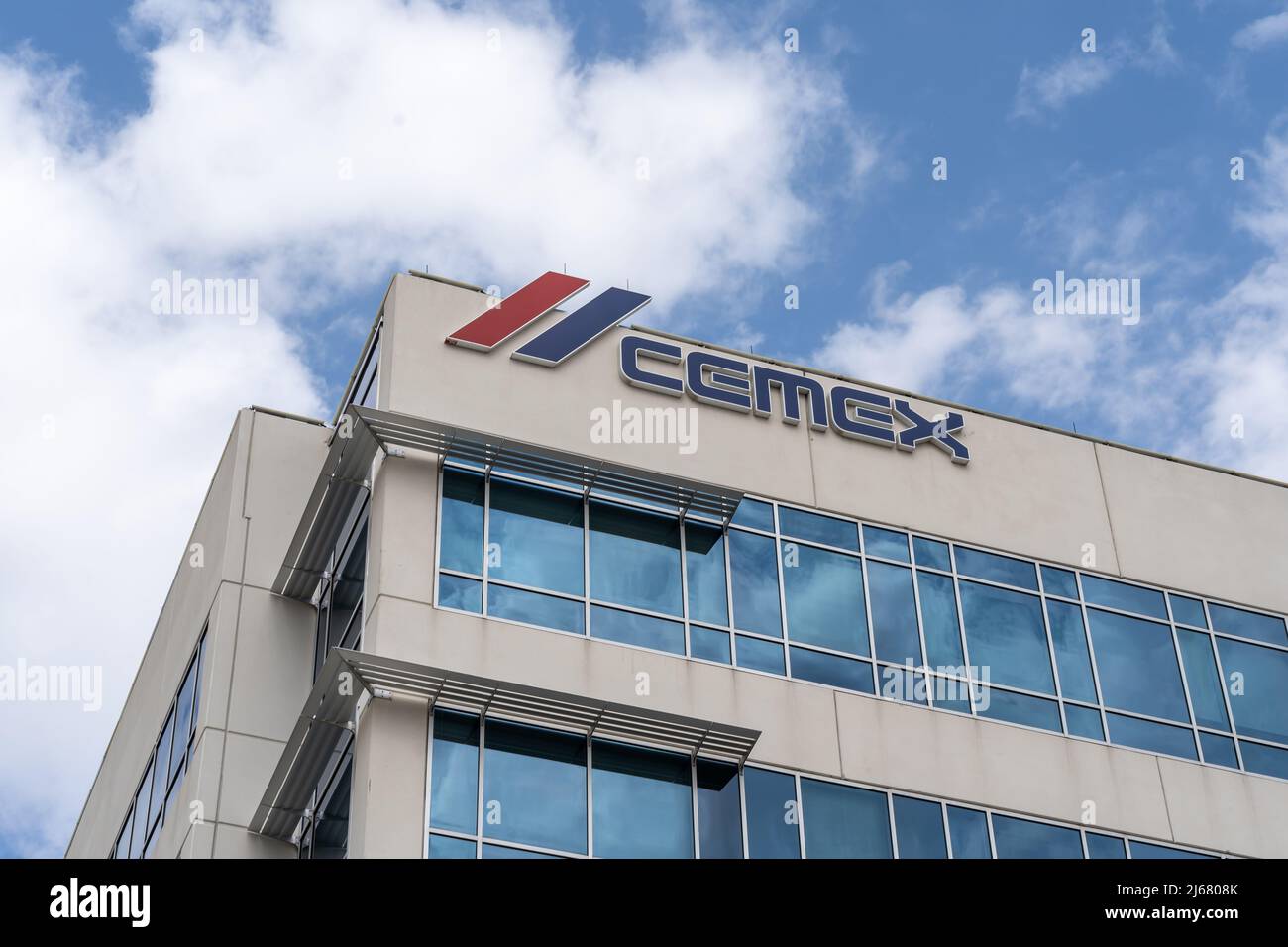 Houston, Texas, USA - March 6, 2022: CEMEX's sign on its office building at  its headquarters in Houston, Texas, USA Stock Photo - Alamy