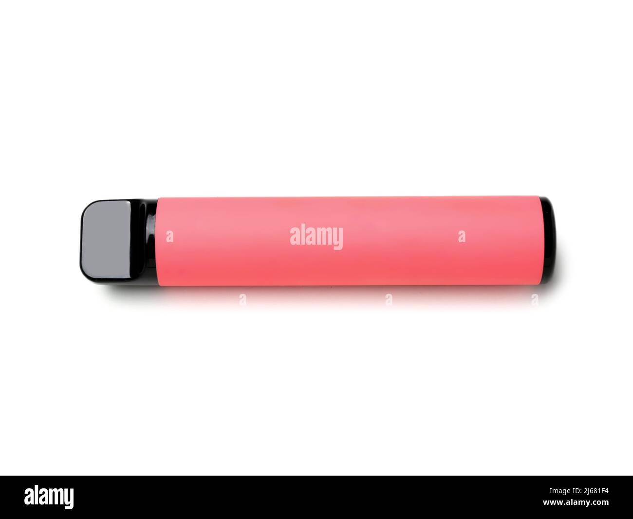 Modern disposable electronic cigar on white background Stock Photo Alamy