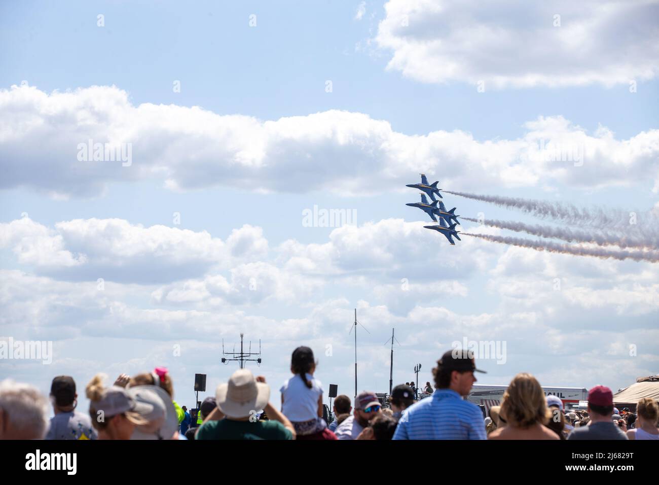 The U.S. Navy Flight Demonstration Squadron, the Blue Angels, pilot in