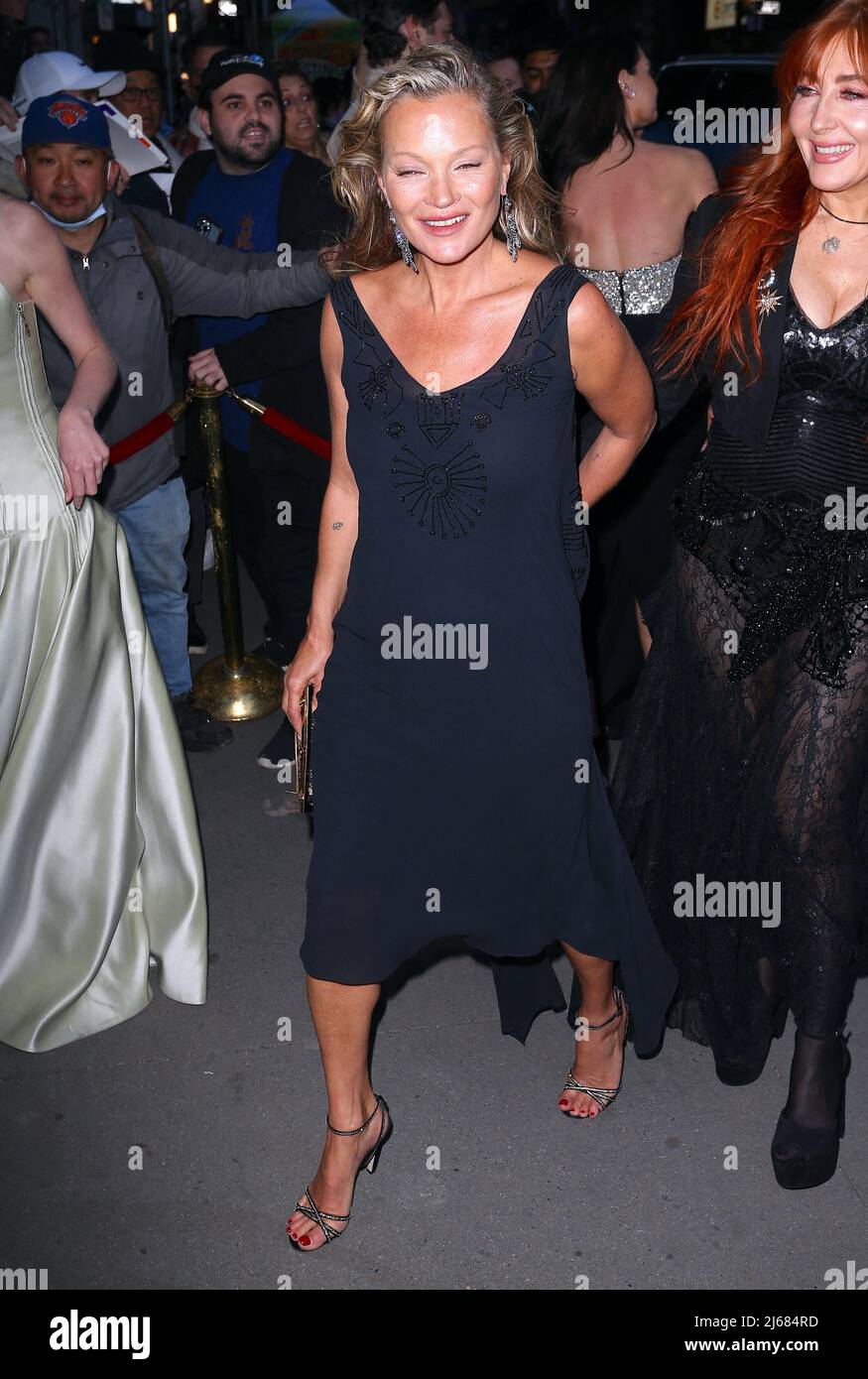 New York, USA . 28th Apr, 2022. Kate Moss with Charlotte Tilbury attend