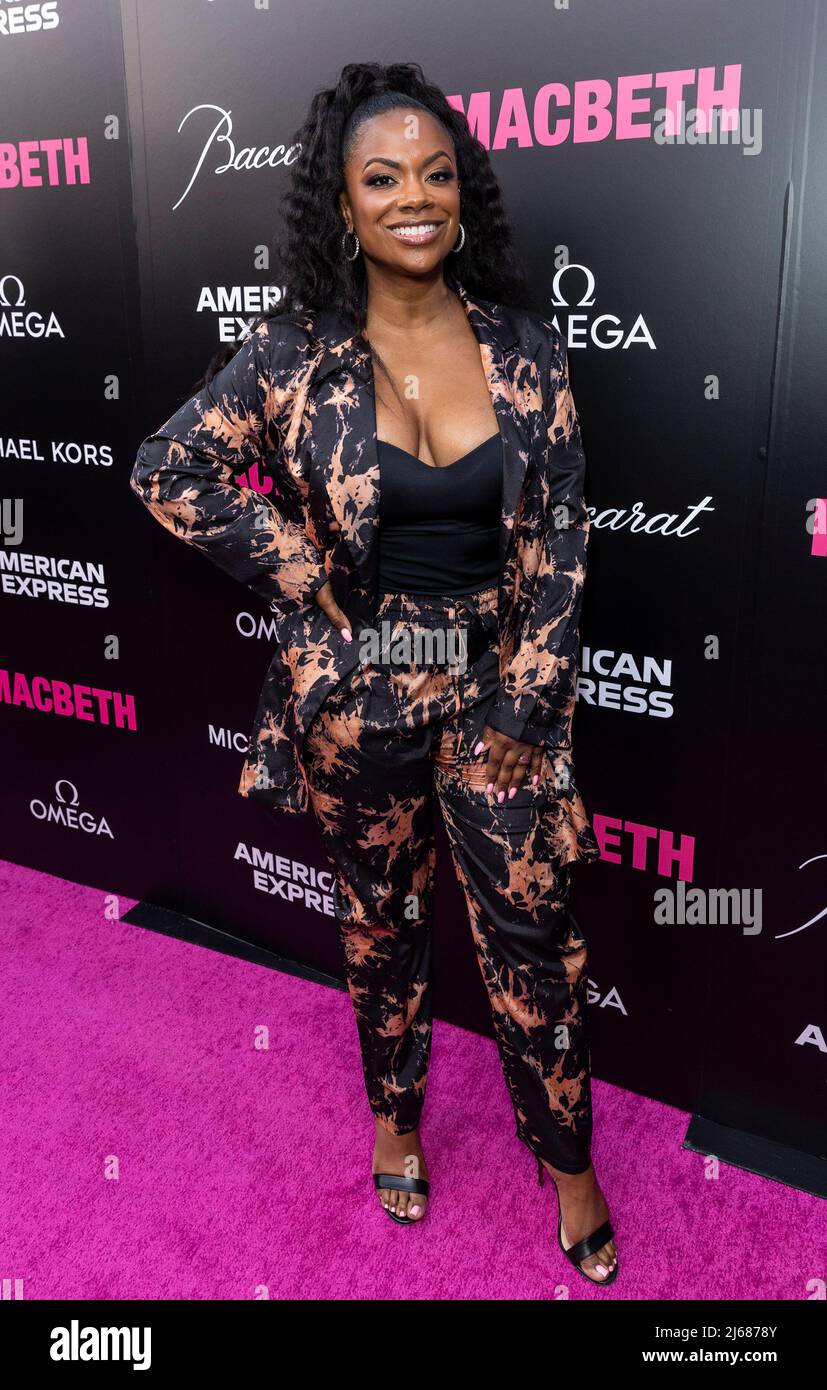 New York, USA. 28th Apr, 2022. Kandi Burruss attends the 'Macbeth' Broadway opening night at the Longacre Theatre in New York on April 28, 2022. (Photo by Lev Radin/Sipa USA) Credit: Sipa USA/Alamy Live News Stock Photo
