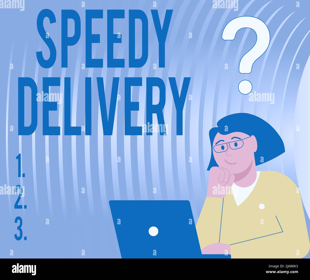 Conceptual caption Speedy Delivery. Internet Concept provide products in  fast way or same day shipping overseas Lady Drawing Brainstorming New Stock  Photo - Alamy