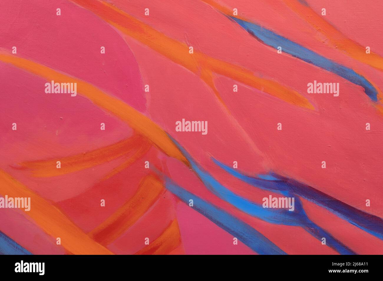 Paint on Canvas: Abstract Art in Red, Blue and Orange Hues - Background ...