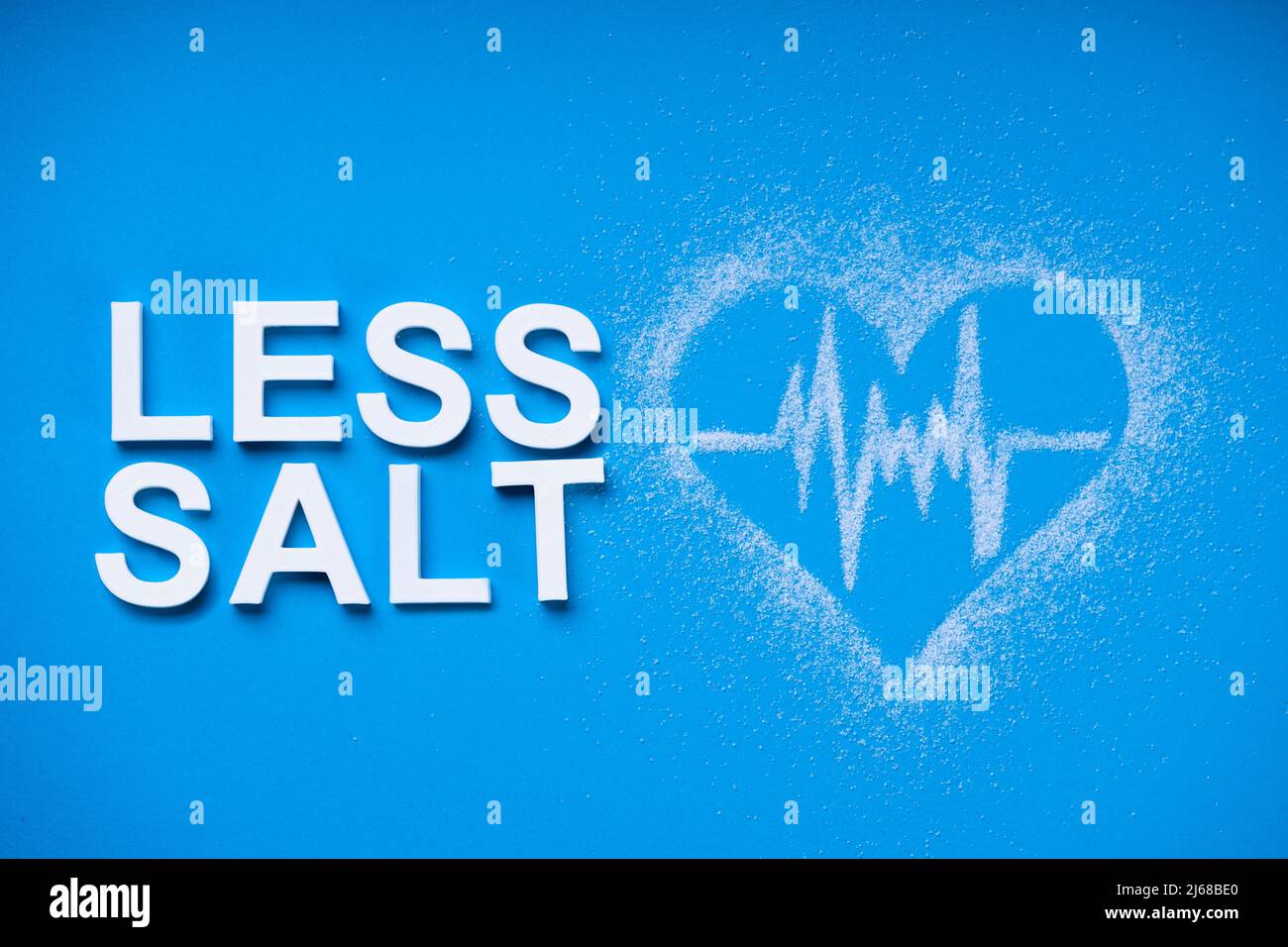Blood Pressure And Hypertension. Eat Less Salt And Low Sodium Diet