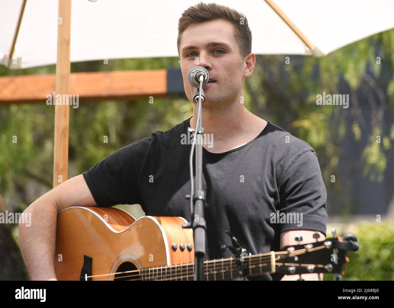 California, USA. 28th Apr, 2022. Griffen Palmer performs at Live In The Vineyard Goes Country at Domaine Chandon Winery on April 27, 2022 in Yountville, California. Photo: Casey Flanigan/imageSPACE/Sipa USA Credit: Sipa USA/Alamy Live News Stock Photo