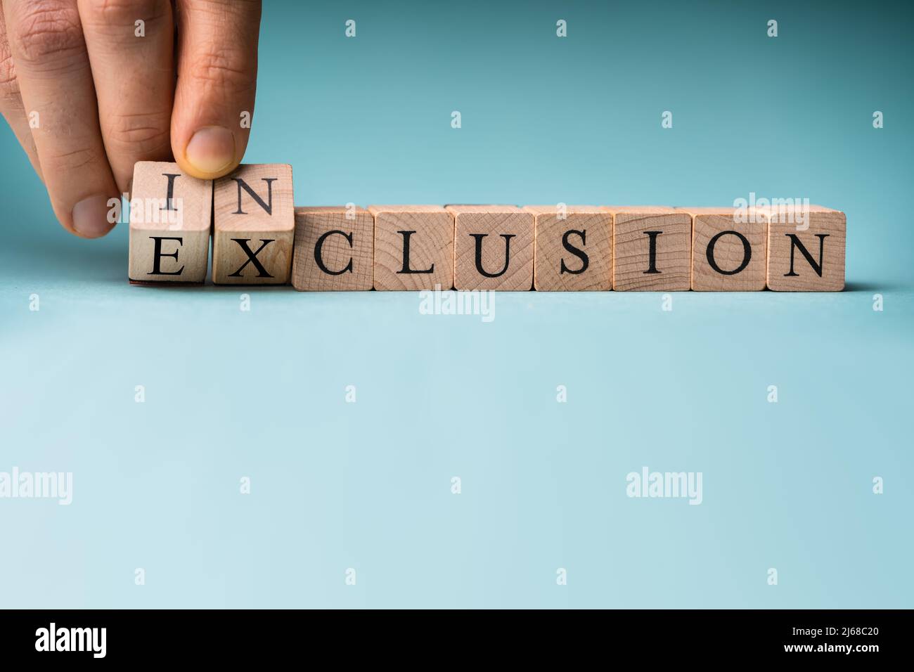 Inclusion Exclusion Word Change. Social Business Workplace Stock Photo