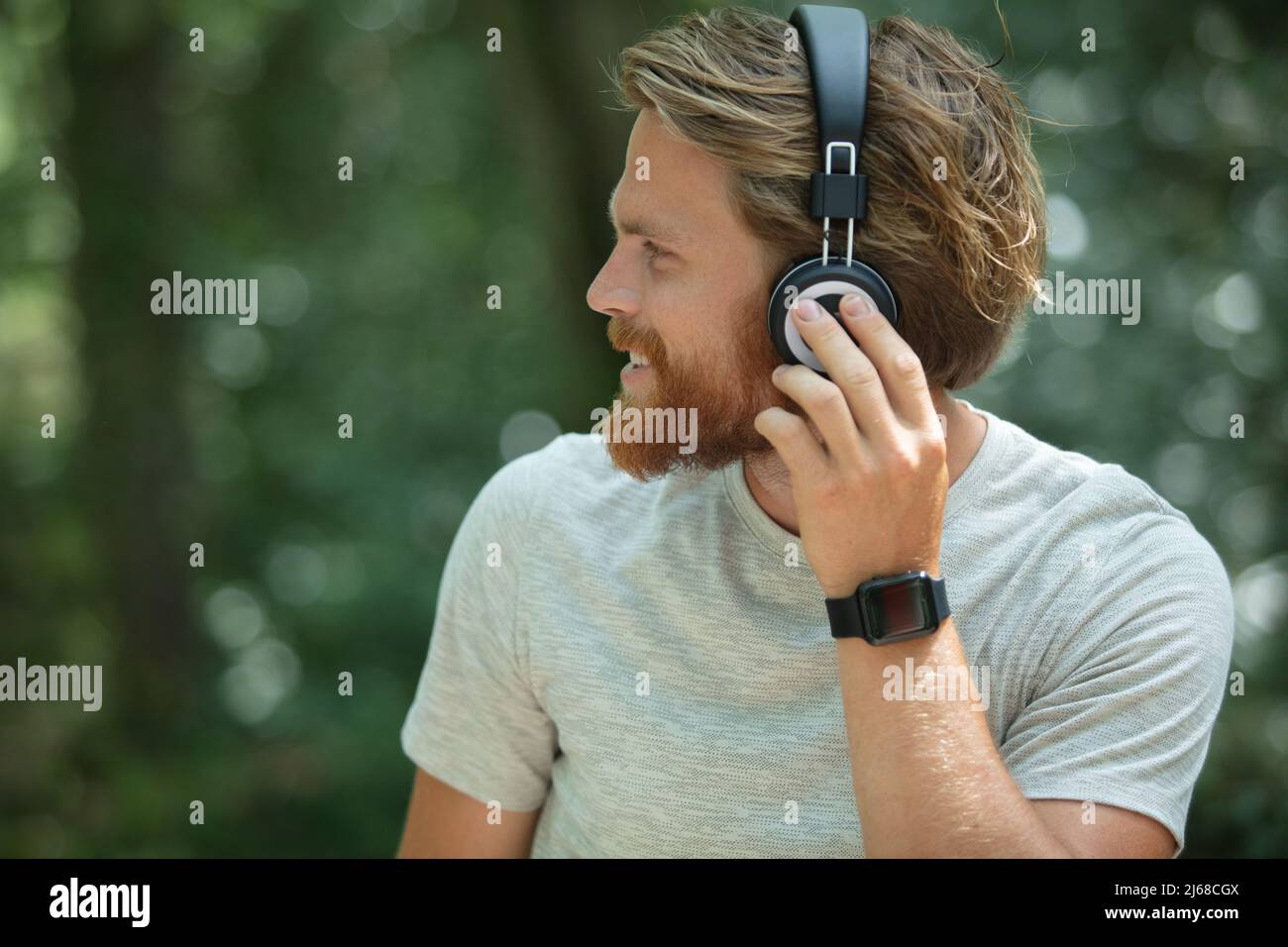 Young happy redhead man wearing hi-res stock photography and images - Alamy