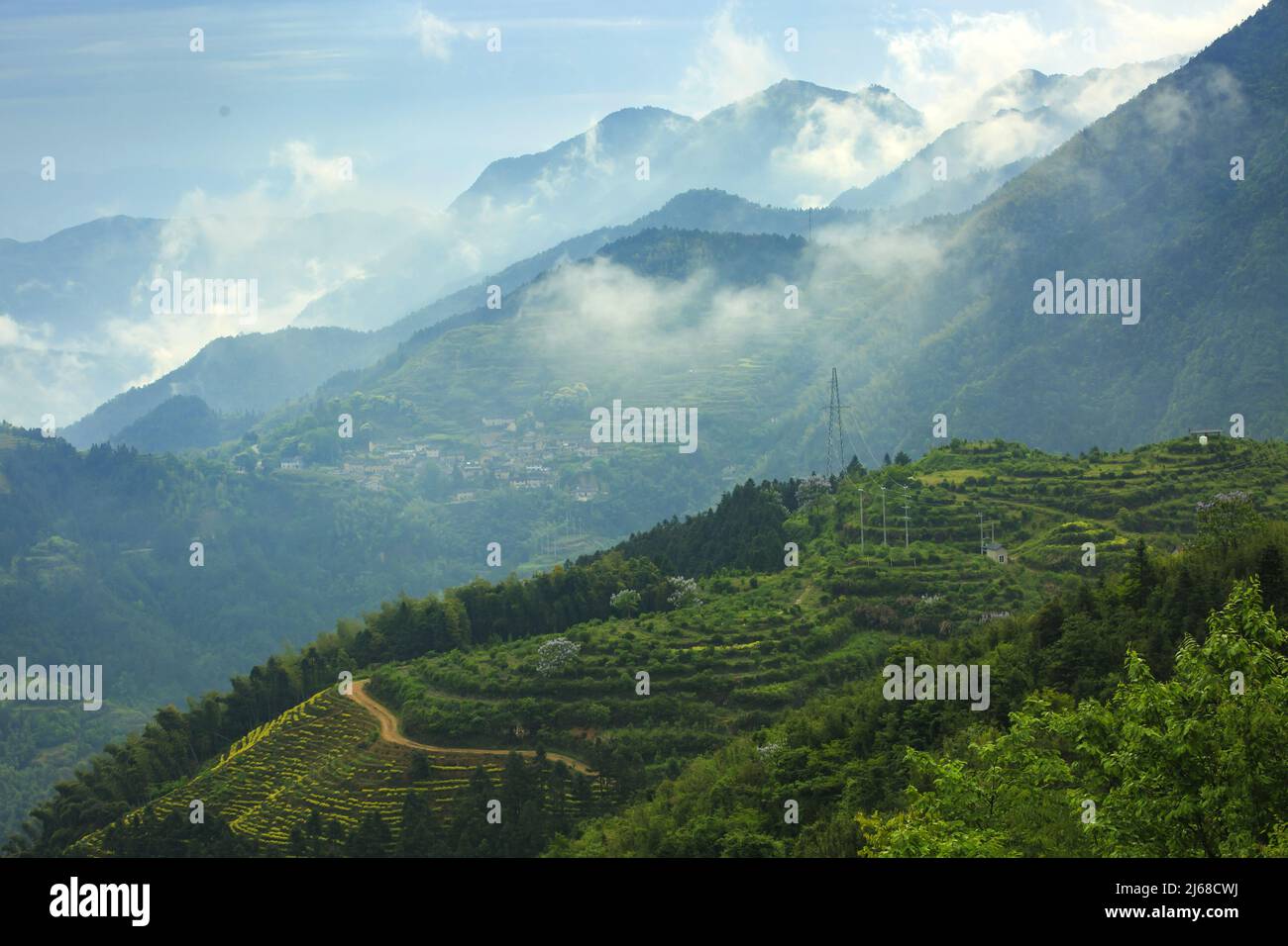 SongYang four seas of clouds Stock Photo