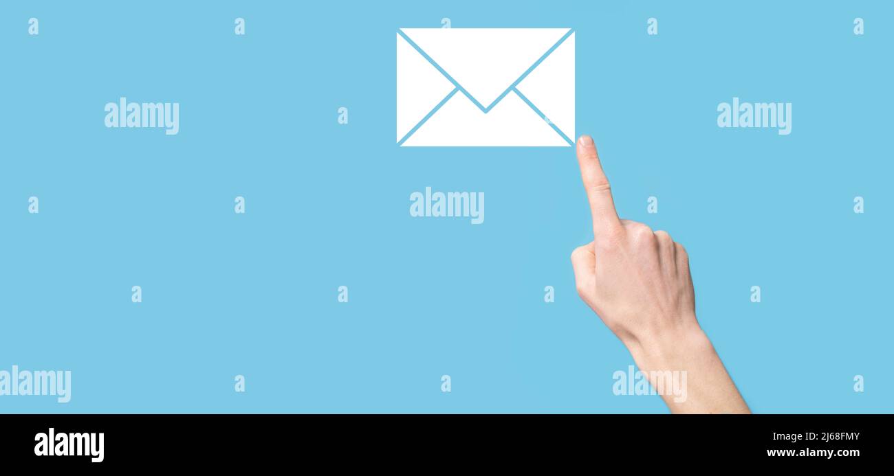 Email and user icon,sign,symbol marketing or newsletter concept ...
