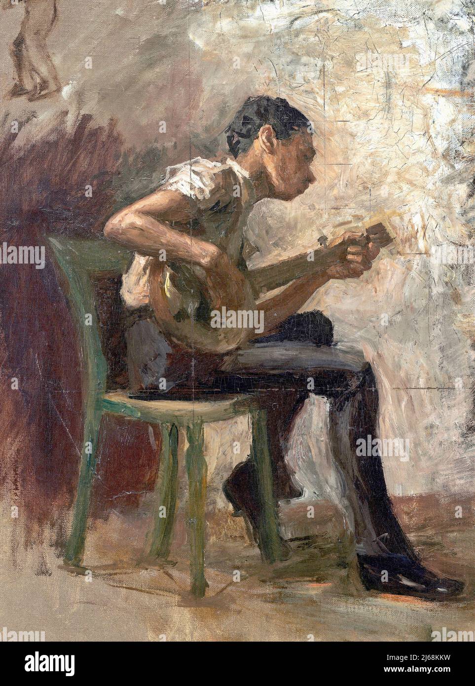 Thomas Eakins - The Banjo Player - 1877 Stock Photo