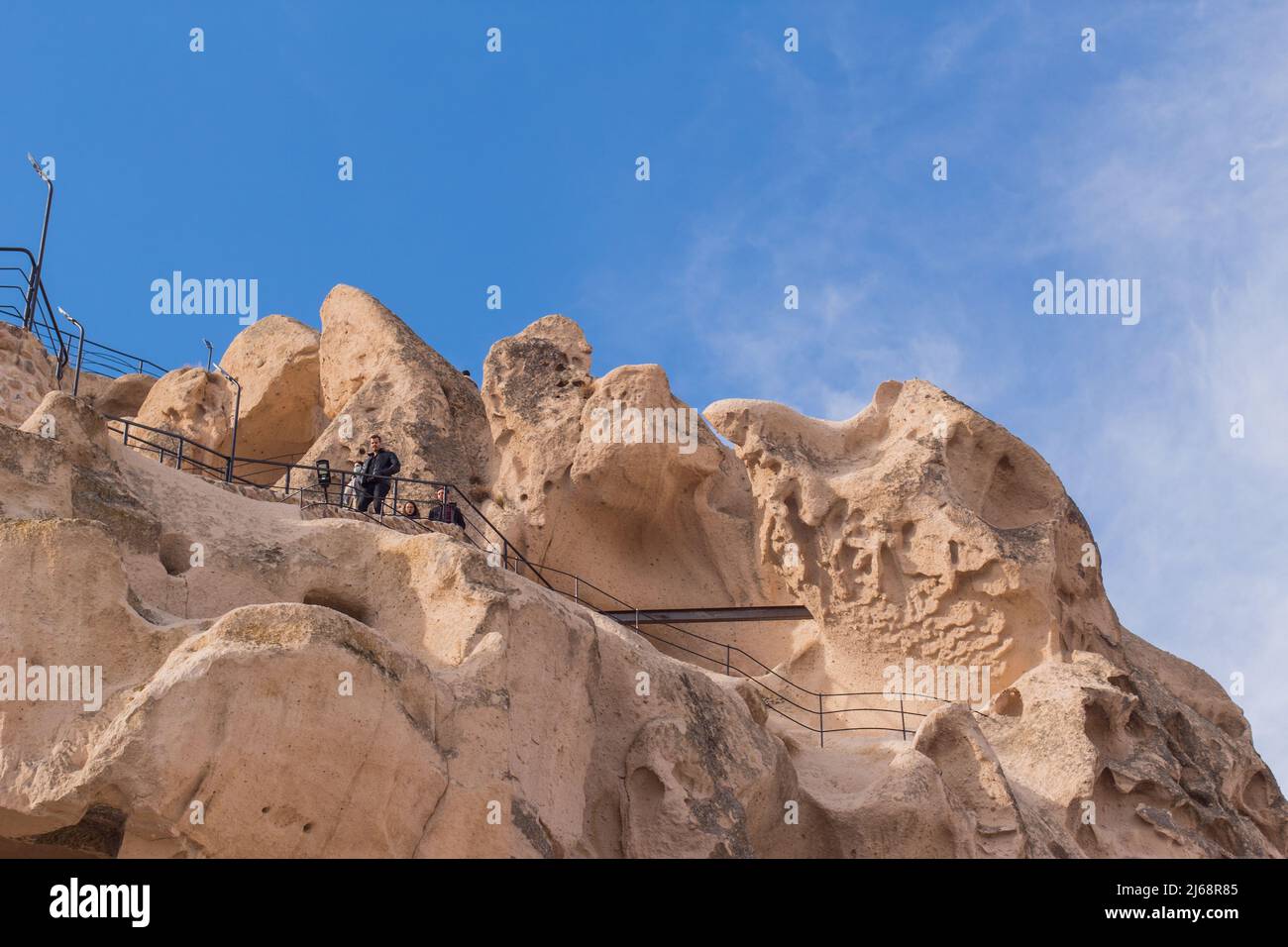 GOREME, TURKEY December 11, 2021 people in Goreme, in Cappadocia