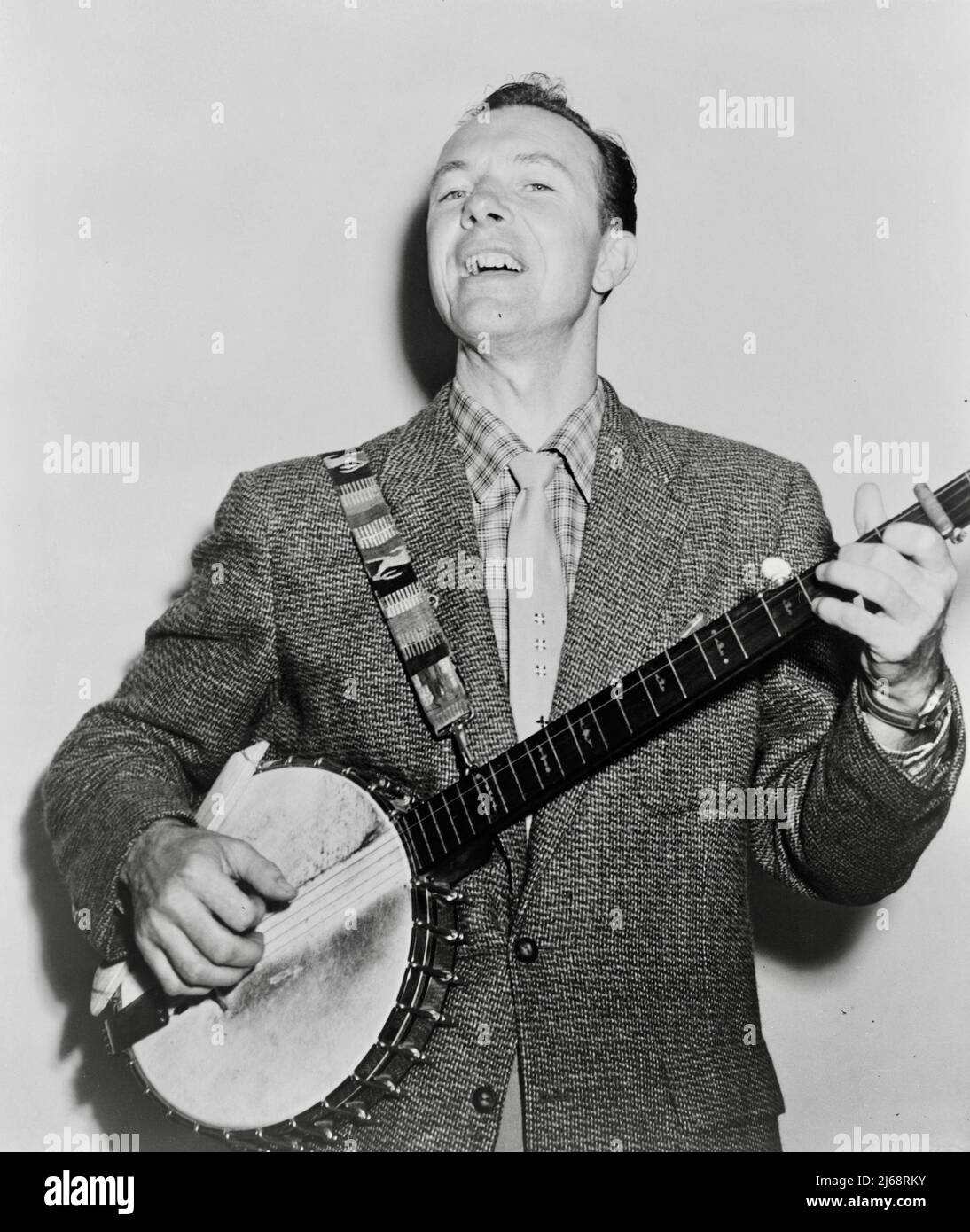 Pete Seeger - 1955 Stock Photo