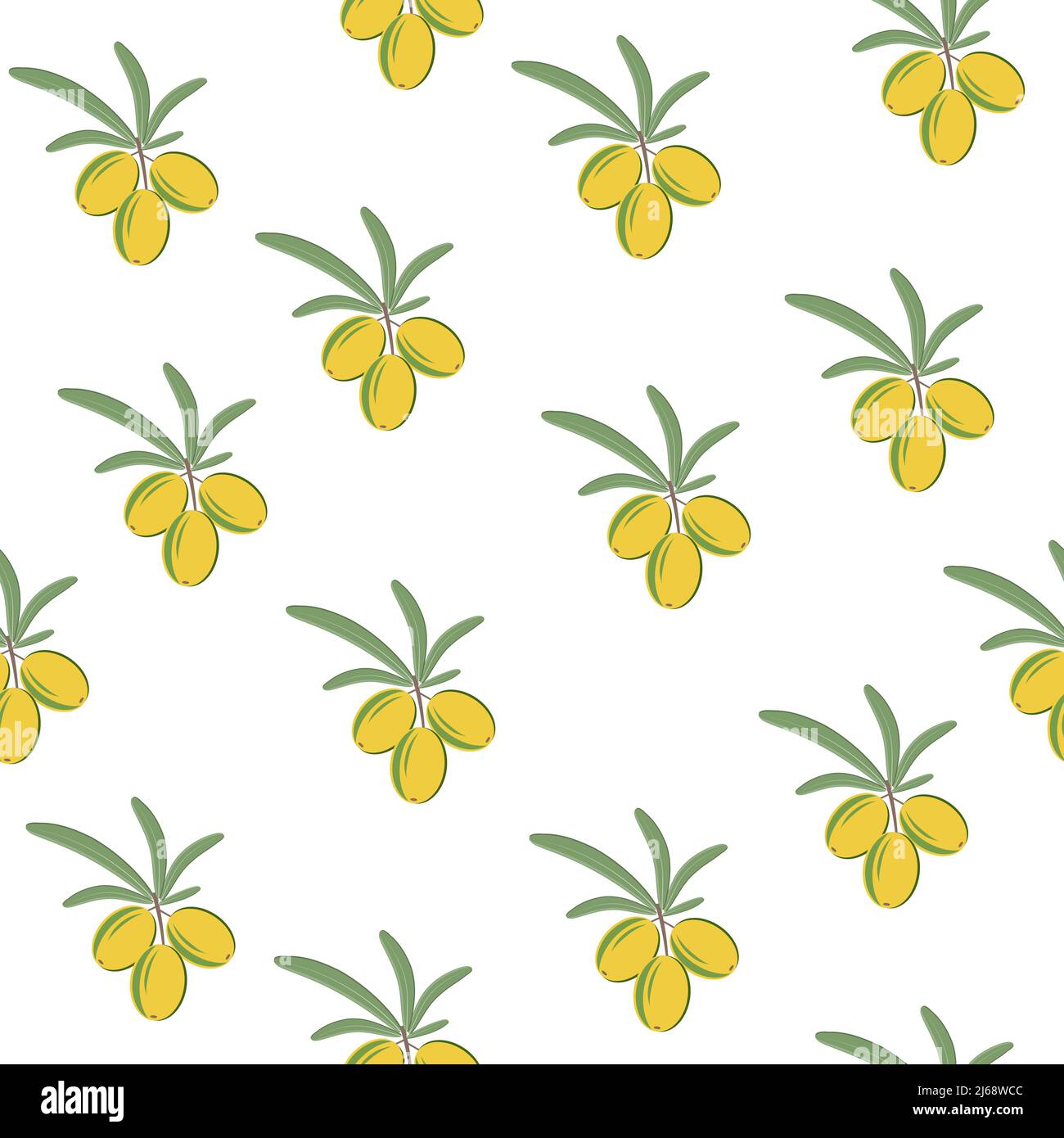 Fruit pattern of berries, color vector illustration Stock Vector
