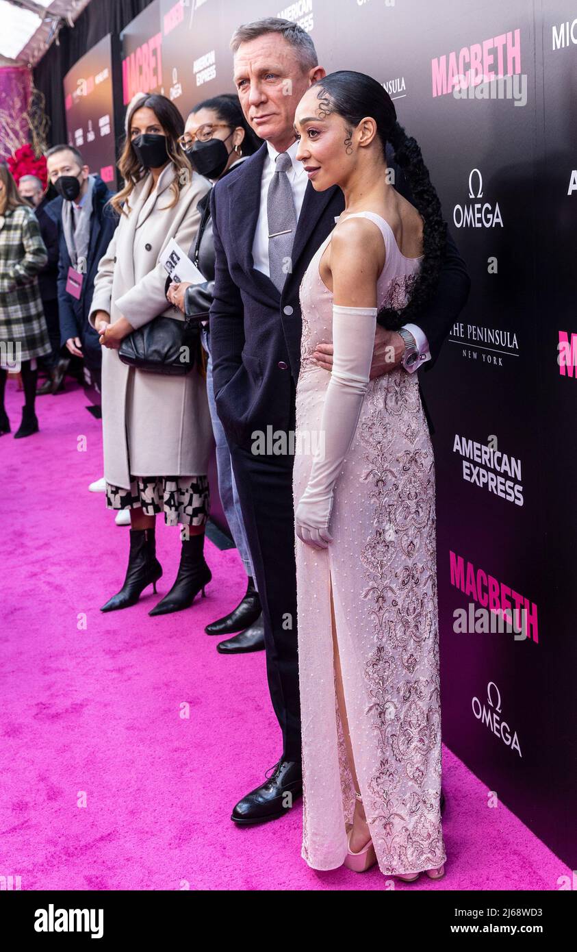 New York, NY - April 28, 2022: Actress Ruth Negga wearing dress by