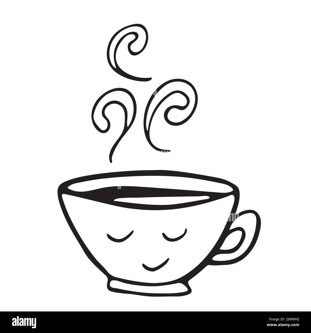 https://c8.alamy.com/comp/2J68WHJ/cute-hot-tea-or-coffee-cup-with-smile-face-vector-doodle-hand-drawn-line-illustration-doodle-style-2J68WHJ.jpg