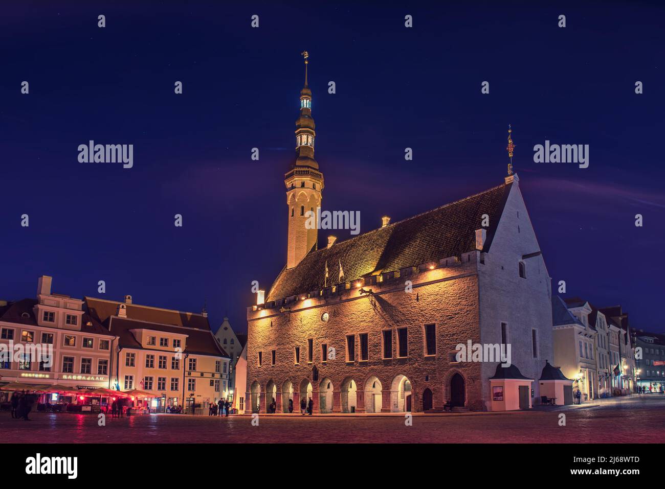 Tallinn Town Hall Stock Photo Alamy