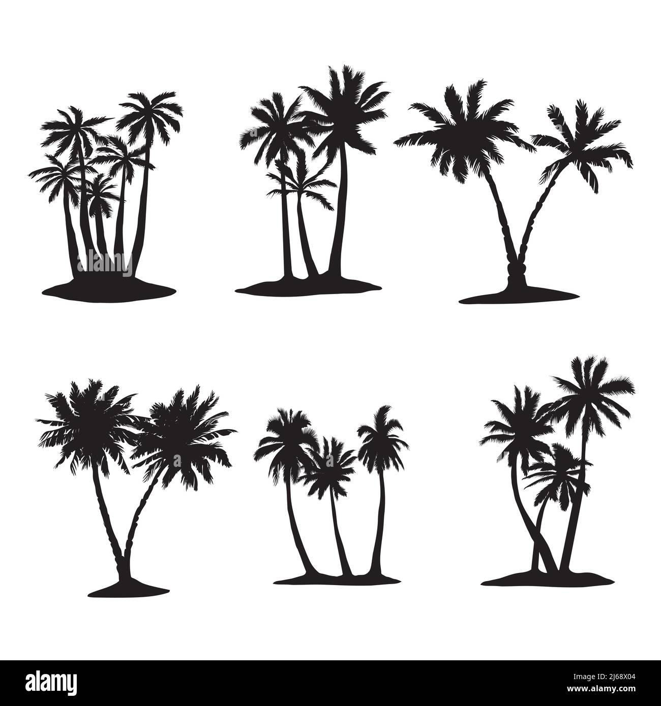 coconut silhouette vector
