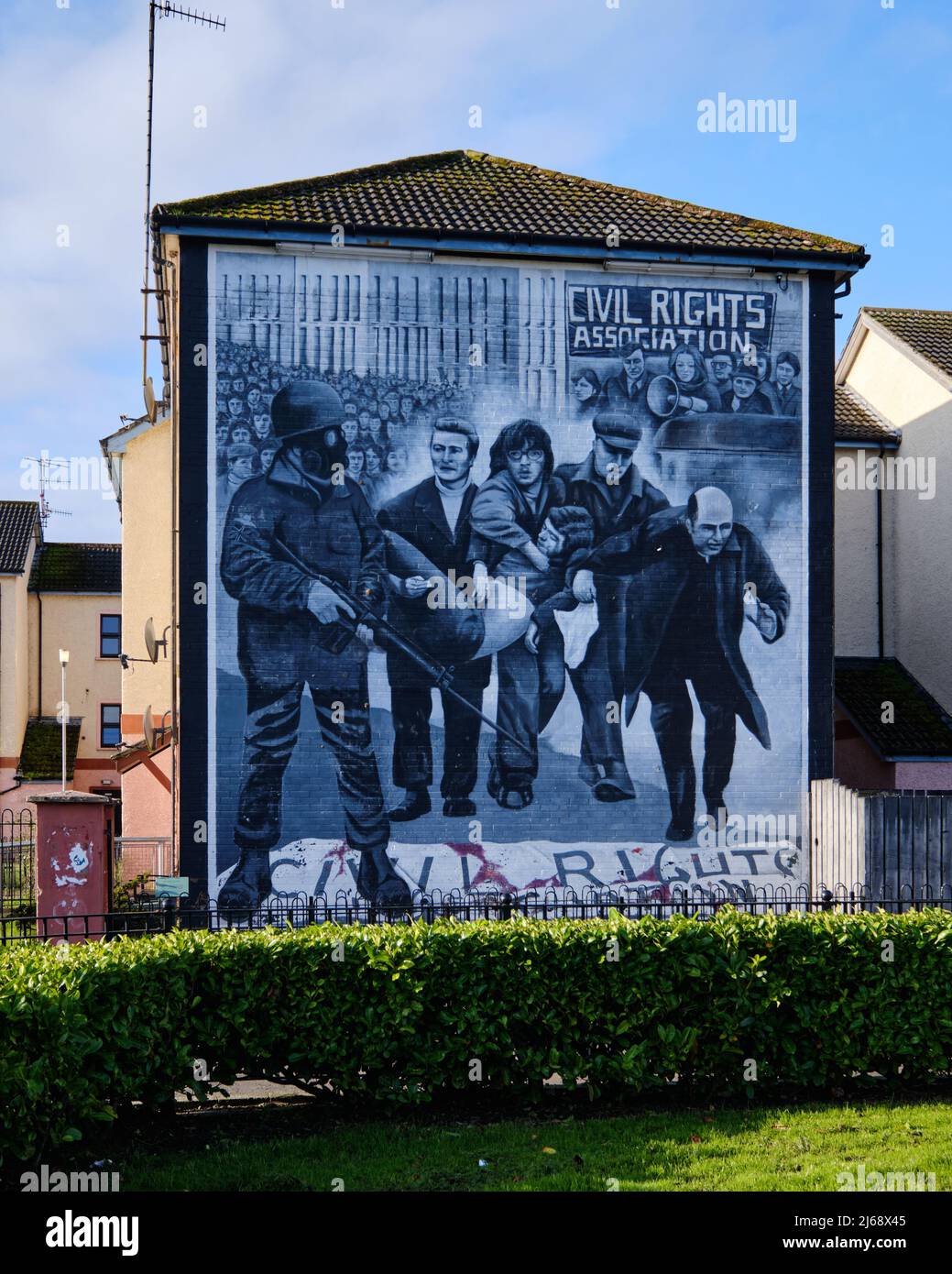 Free Derry Area wall art on house facade Stock Photo Alamy