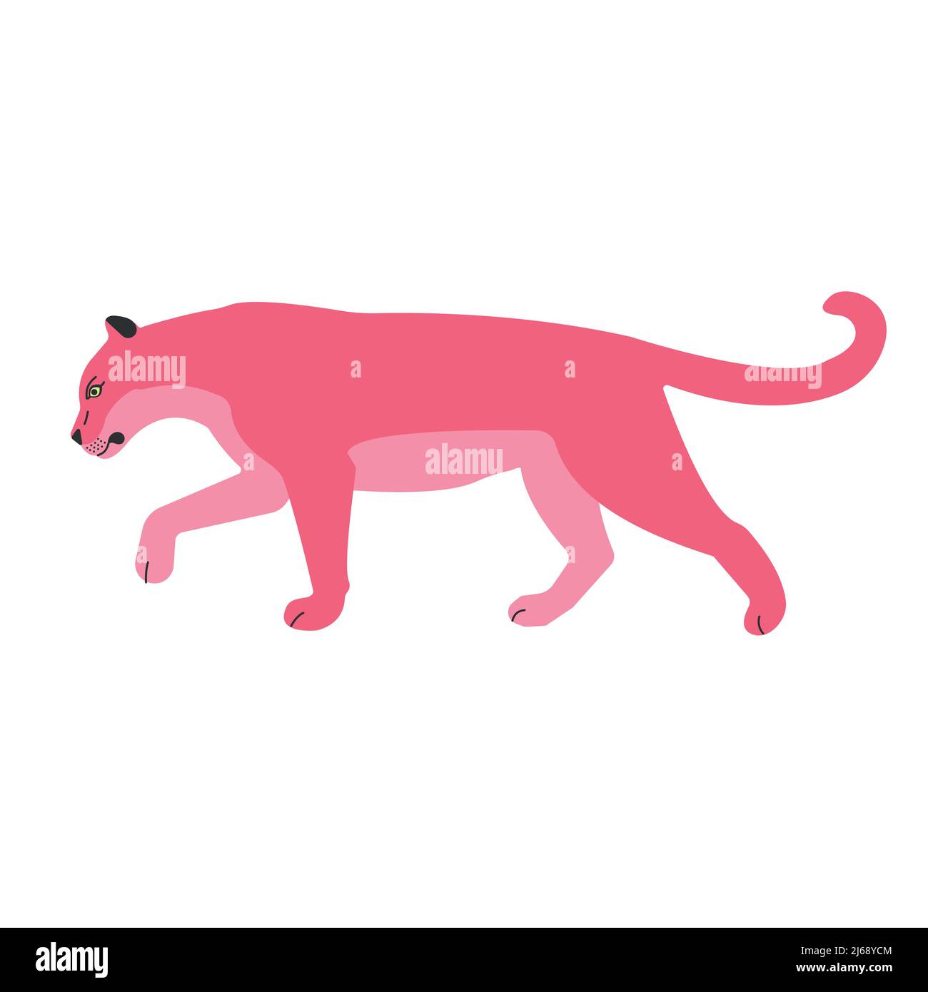 Pink panther mascot Stock Vector Images Alamy