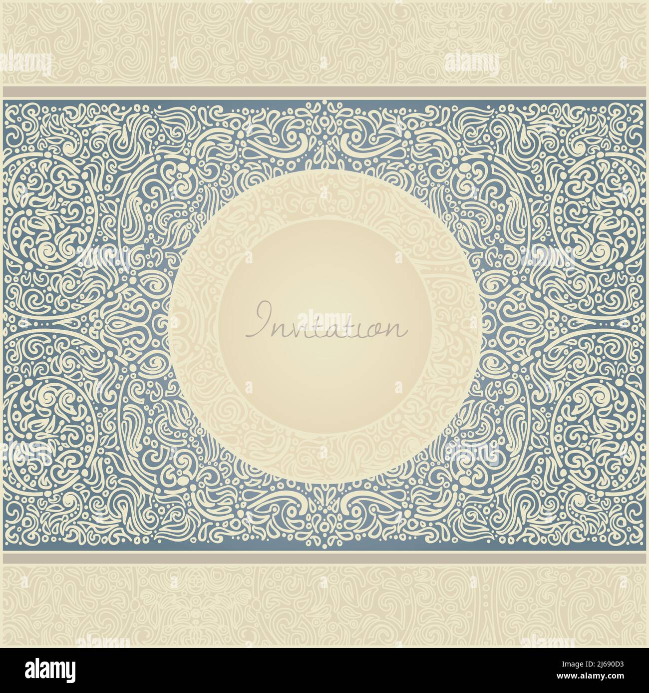 Retro Invitation Shape floral retro invitation card Stock Vector Image & Art - Alamy