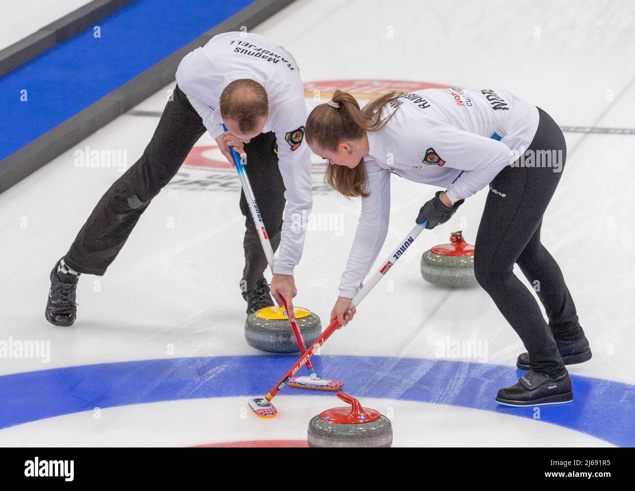 Mixed doubles curling hi-res stock photography and images