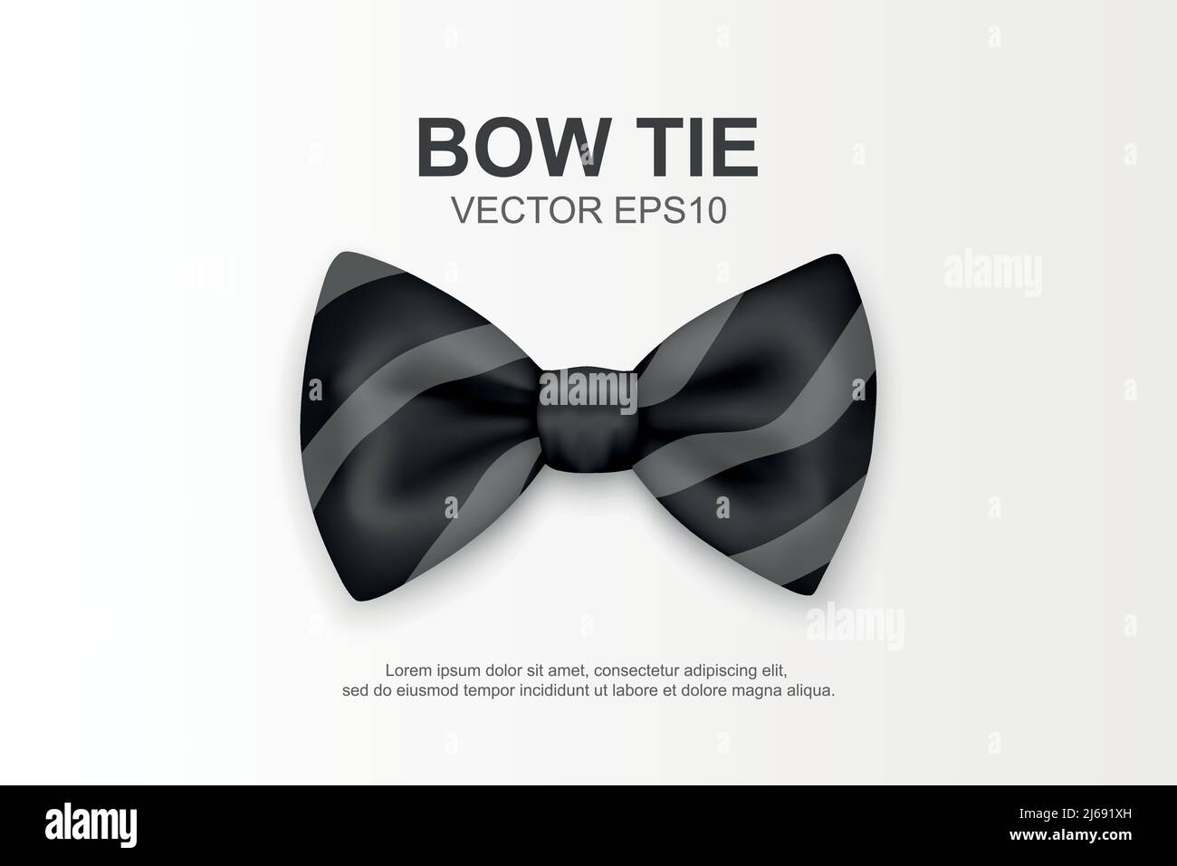 Bows silhouettes. Vector black ribbon bow graphic shapes, el