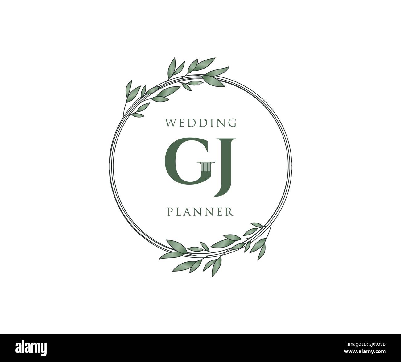 GJ Initials letter Wedding monogram logos collection, hand drawn modern  minimalistic and floral templates for Invitation cards, Save the Date,  elegant Stock Vector Image & Art - Alamy
